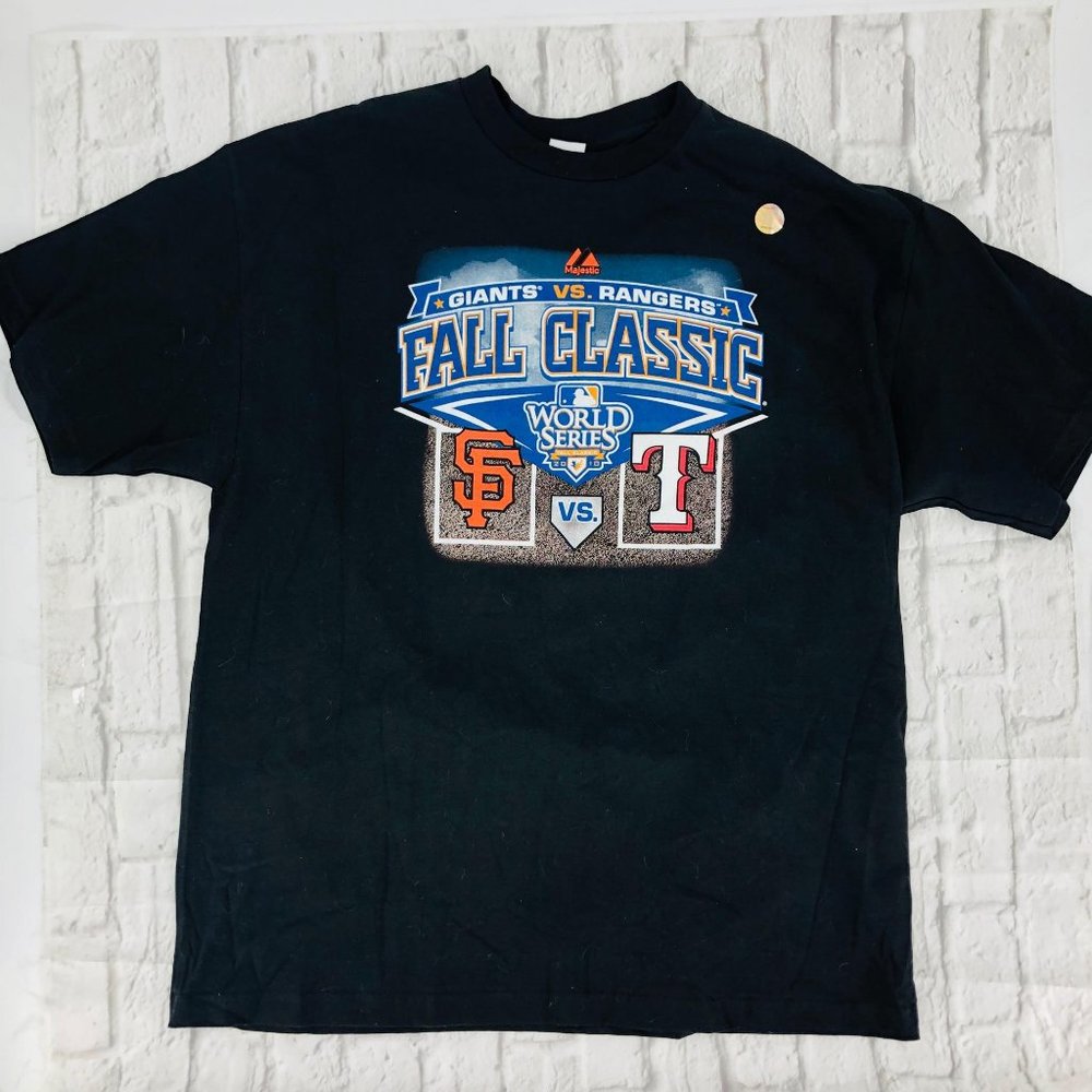 WORLD SERIES San Fransisco Giants Texas Ranger Tee - Picture 4 of 15